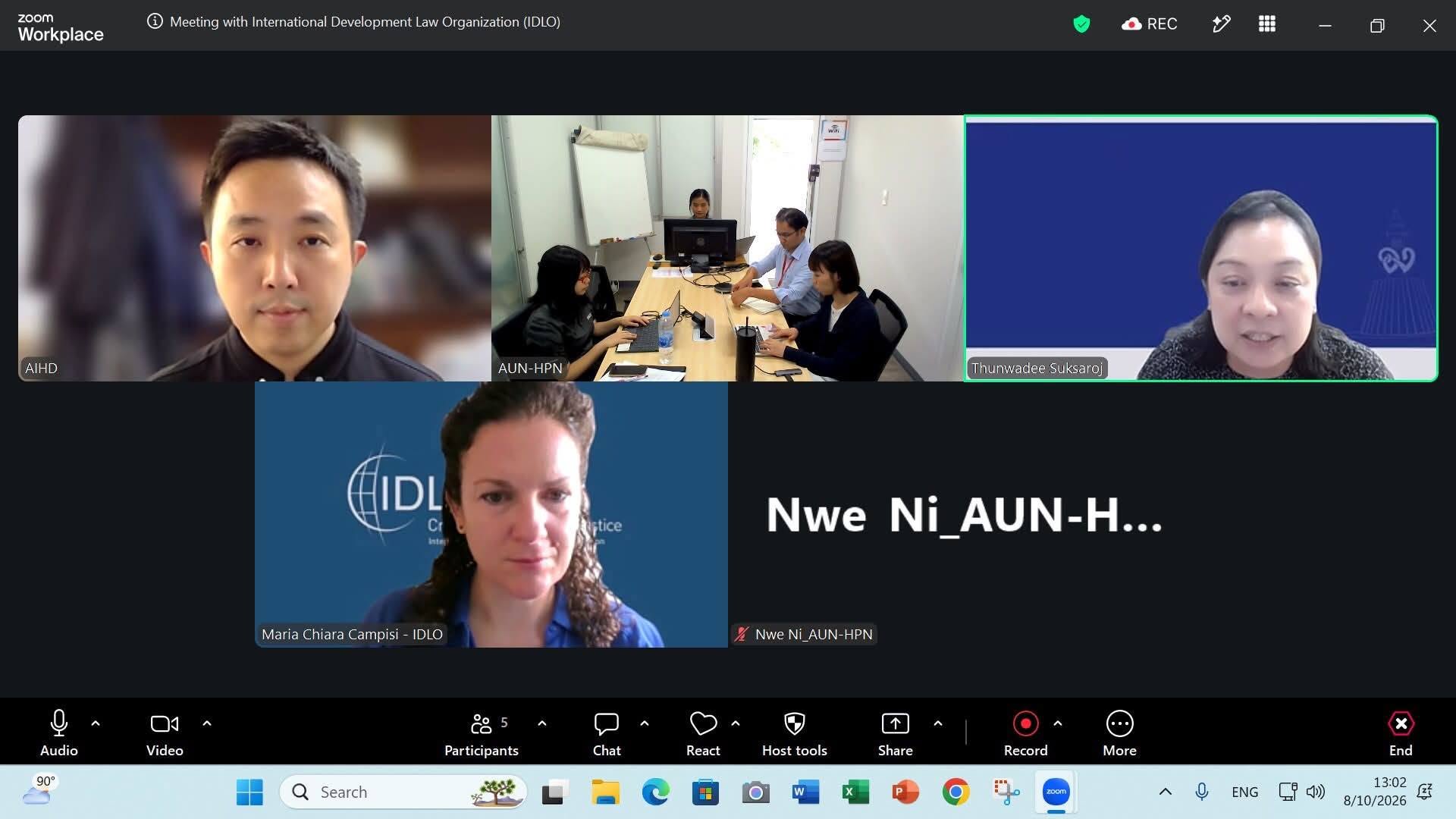 AUN-HPN Secretariat Office Discusses Collaboration with the International Development Law Organization (IDLO)